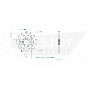 ESJOT Front Sprocket 14S Z
