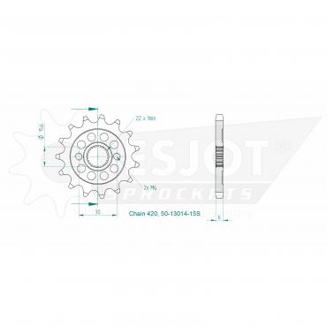 ESJOT Front Sprocket 15S Z