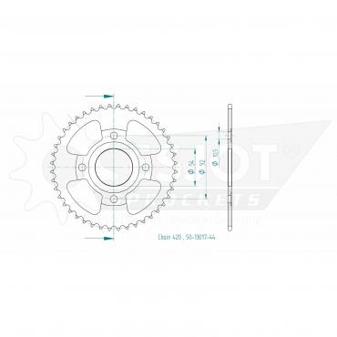 ESJOT  Sprocket 44 Z