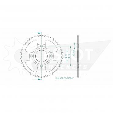 ESJOT  Sprocket 47 Z