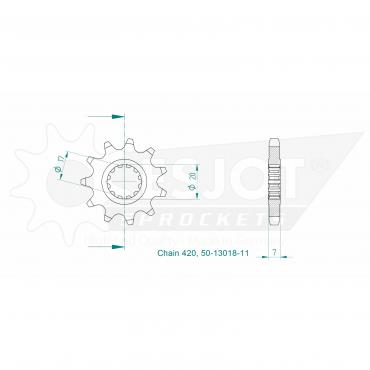 Front sprocket 11 Z