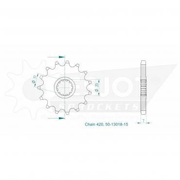 ESJOT Front Sprocket 15 Z
