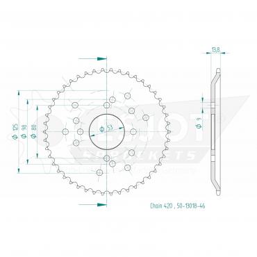 ESJOT  Sprocket 46 Z