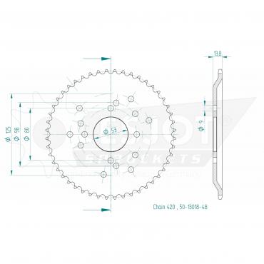 ESJOT  Sprocket 48 Z