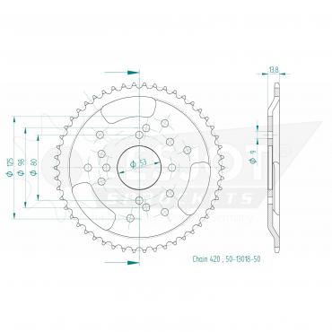 ESJOT  Sprocket 50 Z