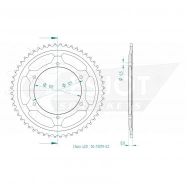 ESJOT  Sprocket 52 Z