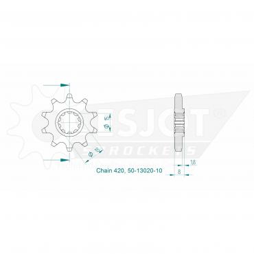 ESJOT Front Sprocket 10 Z