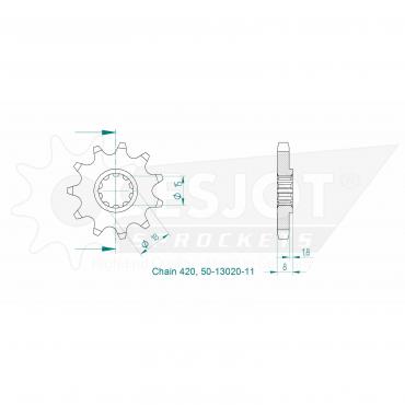 ESJOT Front Sprocket 11 Z