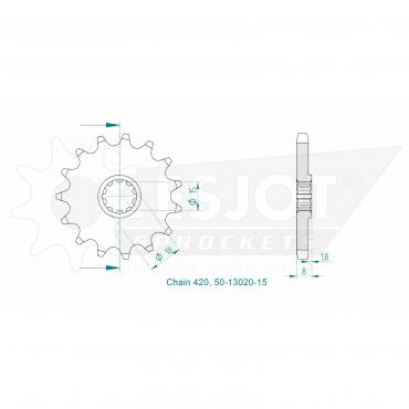 ESJOT Front Sprocket 15 Z