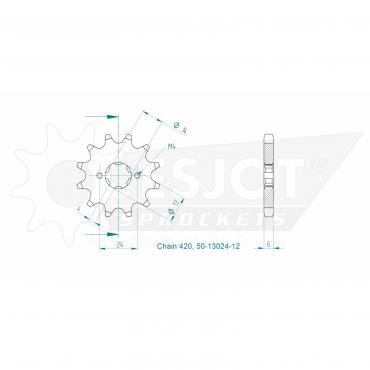 ESJOT Front Sprocket 12 Z