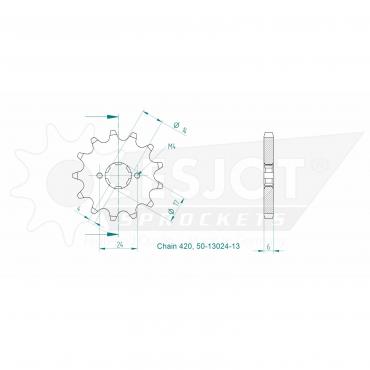 ESJOT Front Sprocket 13 Z