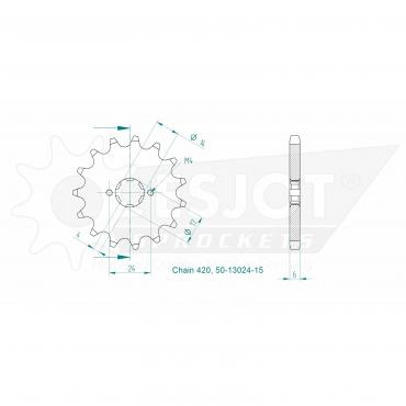 ESJOT Front Sprocket 15 Z