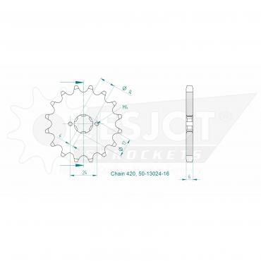 ESJOT Front Sprocket 16 Z