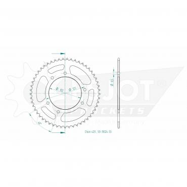 ESJOT  Sprocket 53 Z