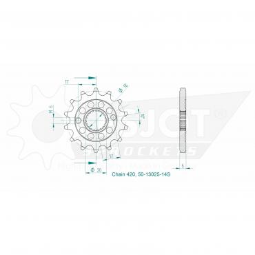 ESJOT Front Sprocket 14S Z