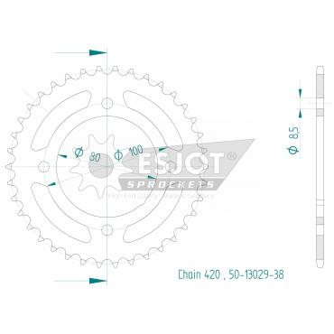 ESJOT  Sprocket 38 Z