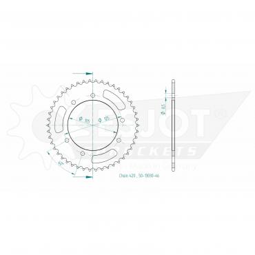 ESJOT  Sprocket 46 Z