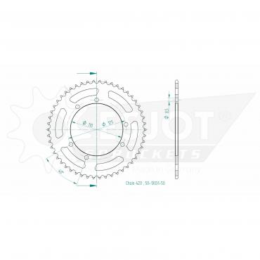 ESJOT  Sprocket 50 Z