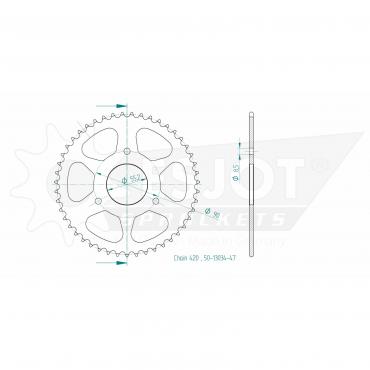 ESJOT  Sprocket 47 Z