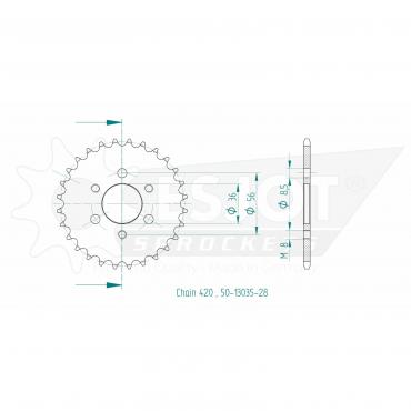 ESJOT  Sprocket 28 Z