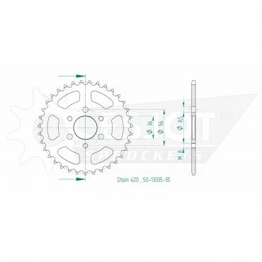 ESJOT  Sprocket 35 Z