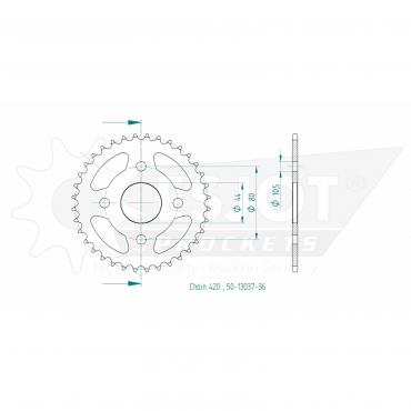 ESJOT  Sprocket 36 Z