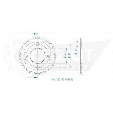 ESJOT  Sprocket 34 Z
