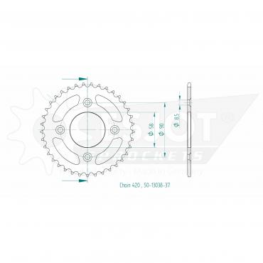 ESJOT  Sprocket 37 Z