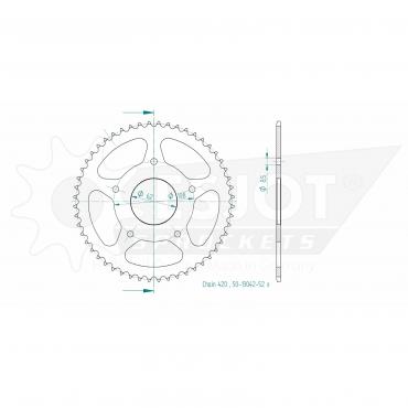 ESJOT  Sprocket 52 Z