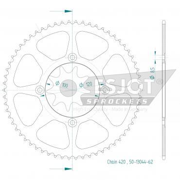 ESJOT  Sprocket 62 Z