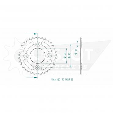 ESJOT  Sprocket 35 Z