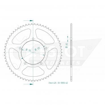 ESJOT  Sprocket 62 Z