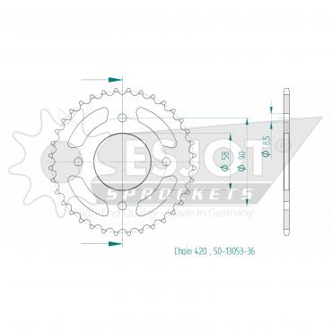 ESJOT  Sprocket 36 Z