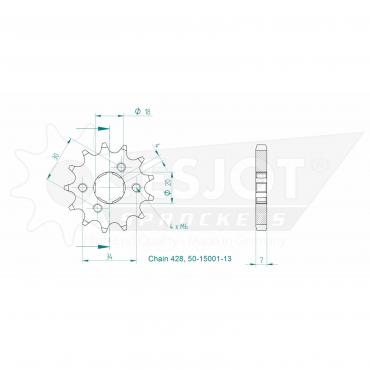 ESJOT Front Sprocket 13 Z