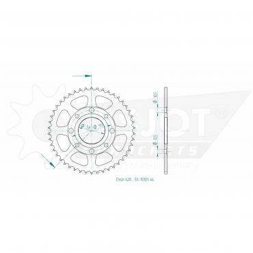 ESJOT Sprocket steel 46 Z