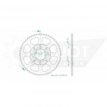 ESJOT  Sprocket 52 Z