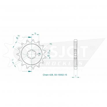 ESJOT Front Sprocket 15 Z