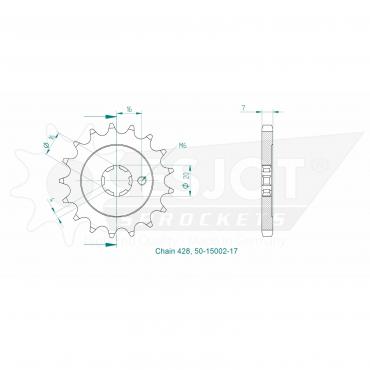 ESJOT Front Sprocket 17 Z