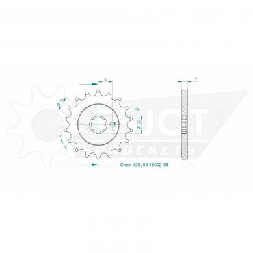 ESJOT Front Sprocket 18 Z