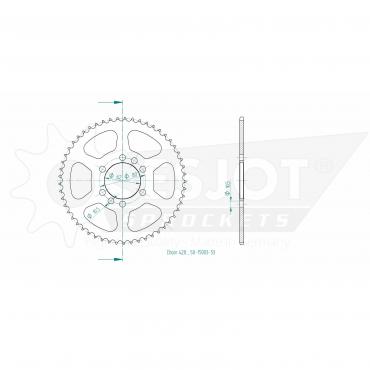 ESJOT  Sprocket 53 Z