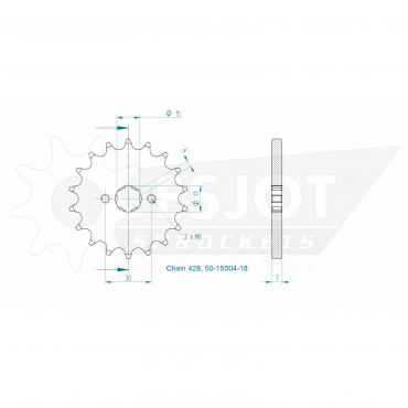 ESJOT Front Sprocket 18 Z