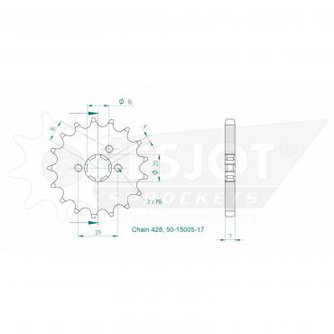 ESJOT Front Sprocket 17 Z