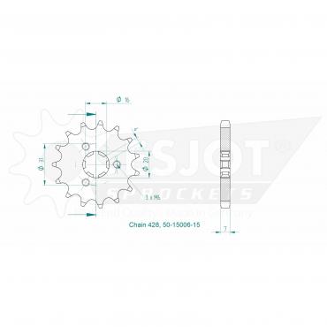 ESJOT Front Sprocket 15 Z