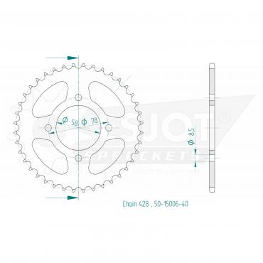 ESJOT  Sprocket 40 Z