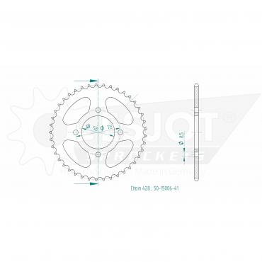 ESJOT Sprocket steel 41 Z