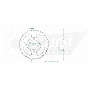 ESJOT Sprocket steel 42 Z