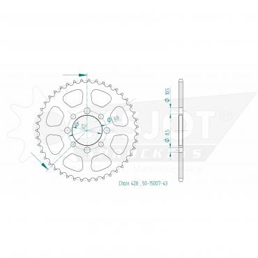 ESJOT  Sprocket 43 Z