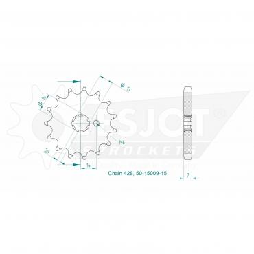 ESJOT Front Sprocket 15 Z