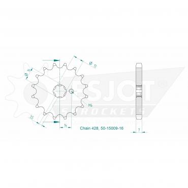ESJOT Front Sprocket 16 Z