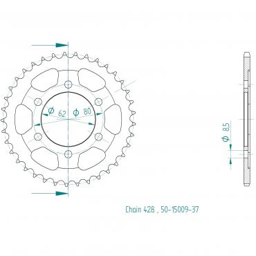 ESJOT  Sprocket 37 Z